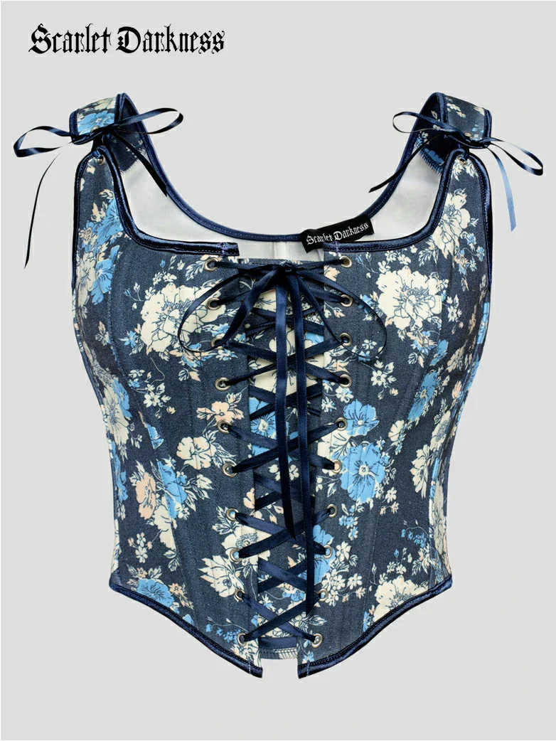 Renaissance Faire Lace up Corset with Zip Adjustable - Image 5