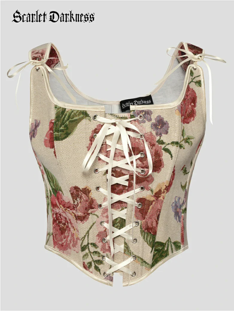 Renaissance Faire Lace up Corset with Zip Adjustable - Image 7
