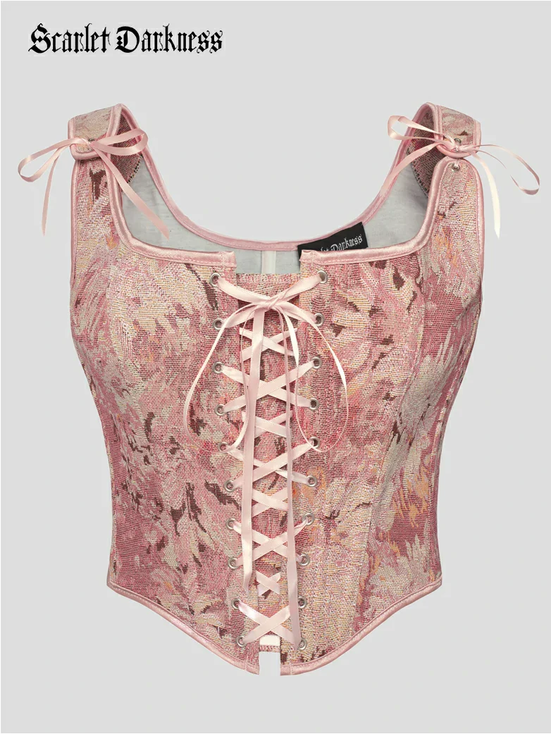 Renaissance Faire Lace up Corset with Zip Adjustable - Image 9
