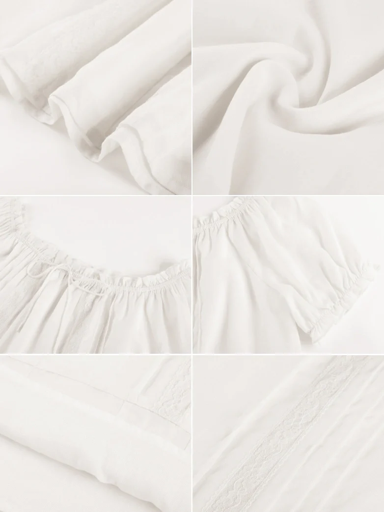Renaissance Fairy Princess Off Shoulder Cotton Tops - Image 19