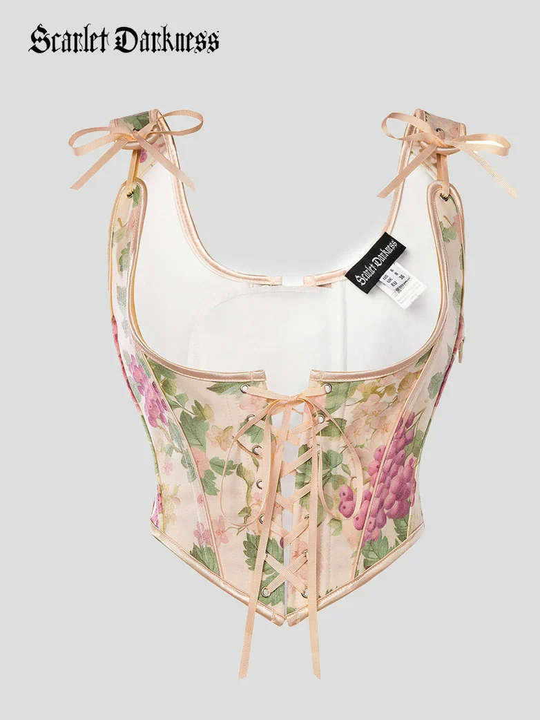 2026 Botanical Rebirth Renaissance Under-bust Corset Top - Image 9