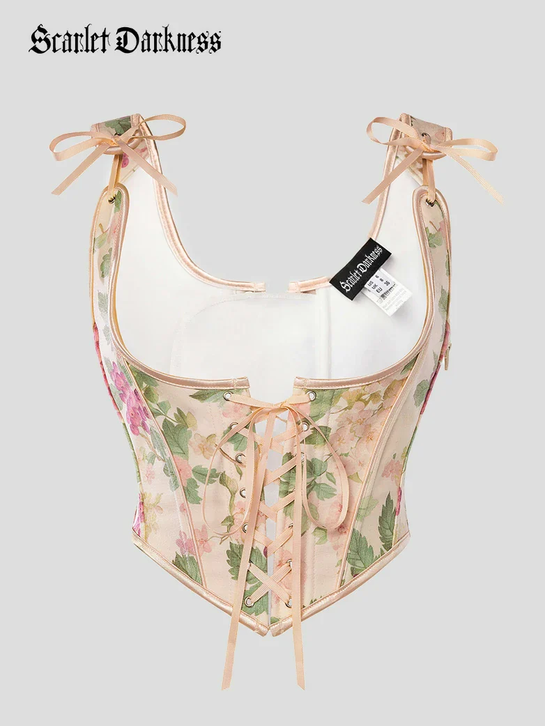2026 Botanical Rebirth Renaissance Under-bust Corset Top - Image 10