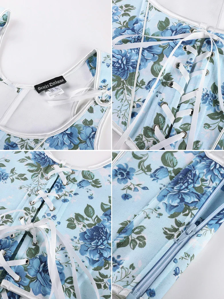 2026 Botanical Rebirth Renaissance Under-bust Corset Top - Image 17
