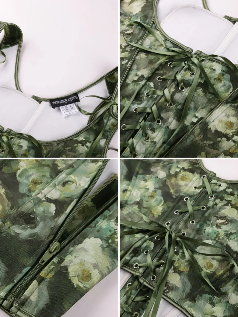 2026 Botanical Rebirth Renaissance Under-bust Corset Top - Image 31