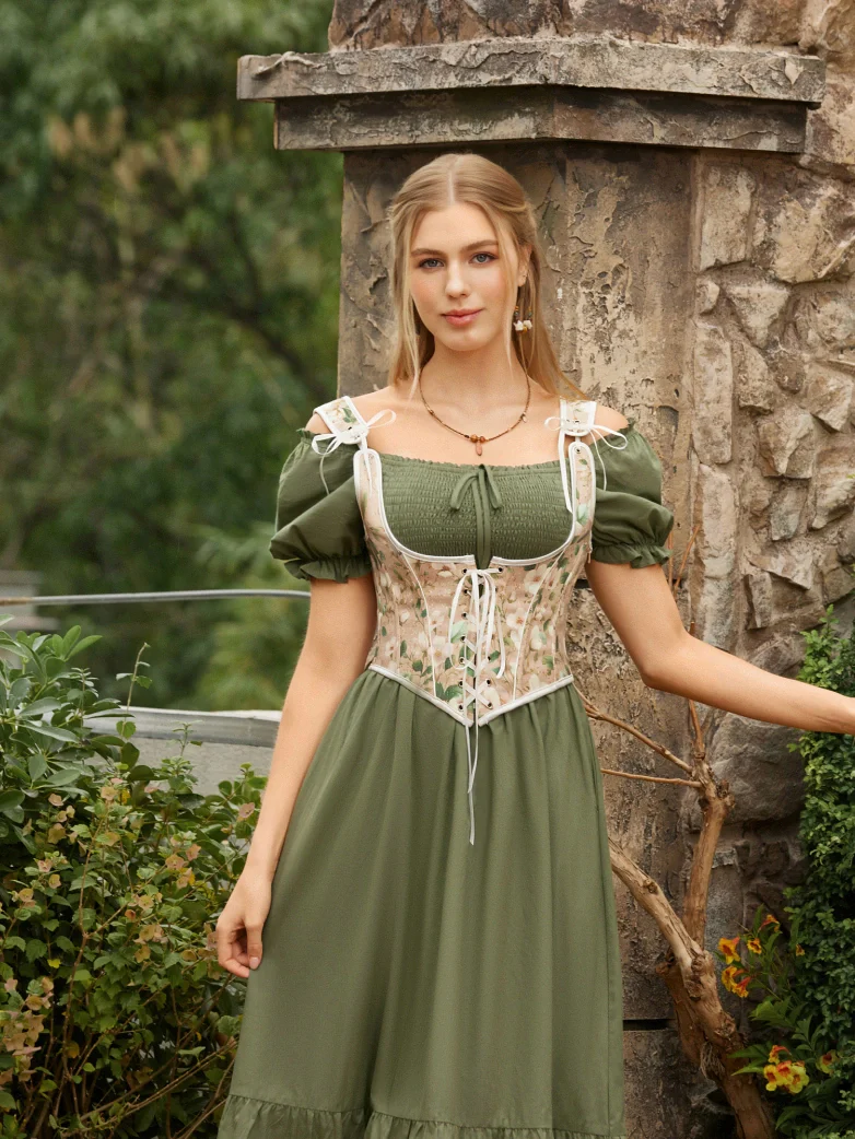 2026 Botanical Rebirth Renaissance Under-bust Corset Top - Image 19