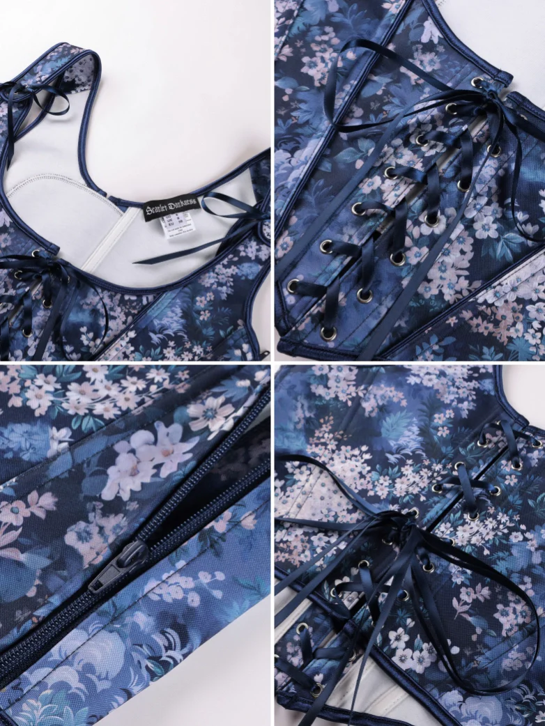 2026 Botanical Rebirth Renaissance Under-bust Corset Top - Image 25