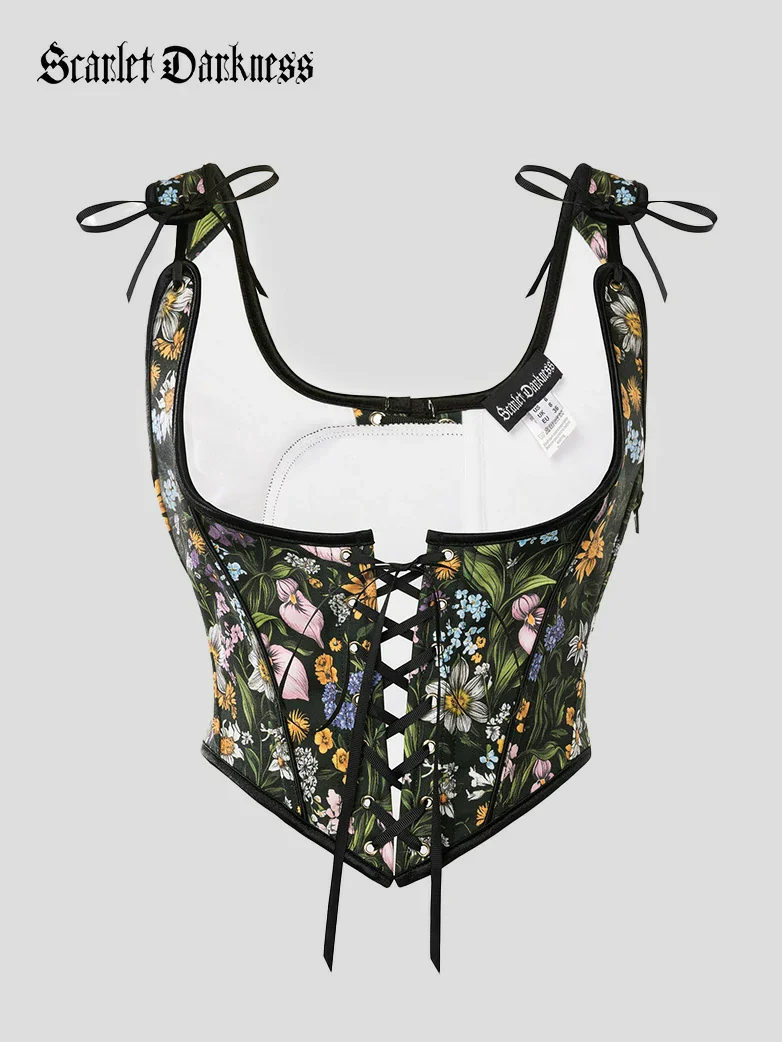 2026 Botanical Rebirth Renaissance Under-bust Corset Top