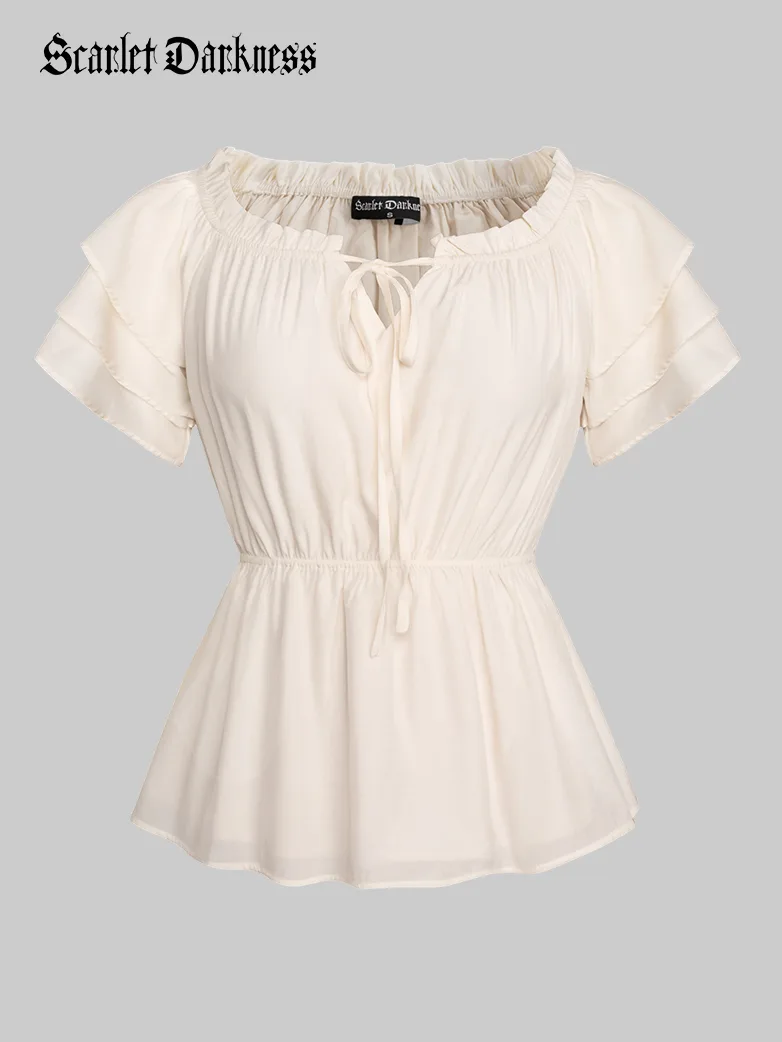 Renaissance Off Shoulder Peasant Pirate Tops