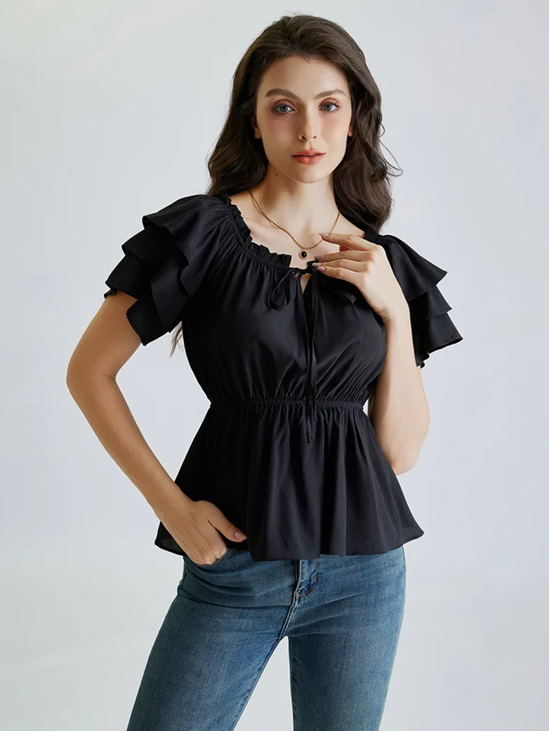 Renaissance Off Shoulder Peasant Pirate Tops - Image 19