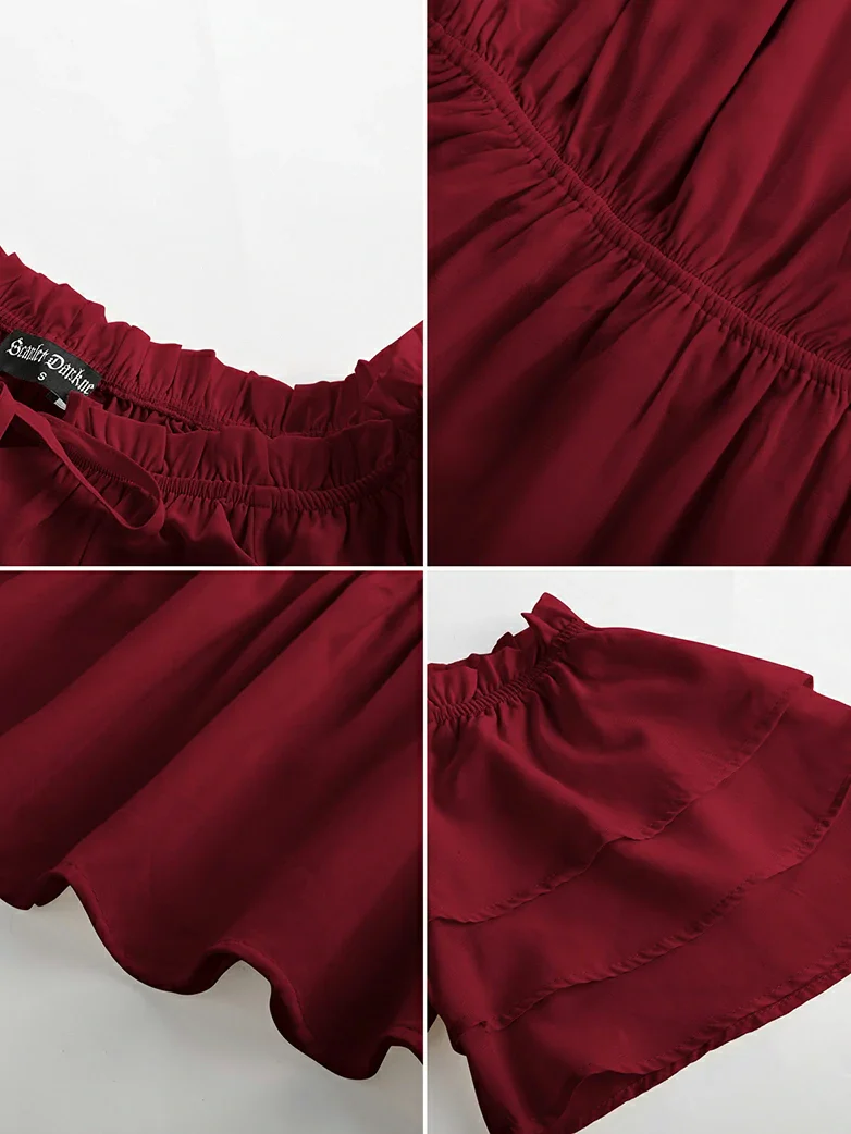 Renaissance Off Shoulder Peasant Pirate Tops - Image 26