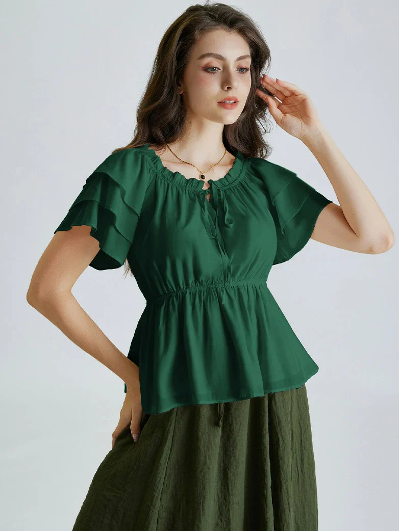 Renaissance Off Shoulder Peasant Pirate Tops - Image 41