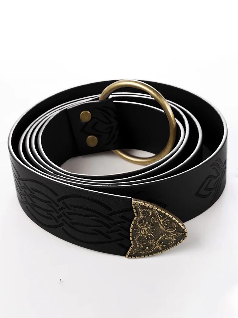 Ren Faire Leather Belt 159*3.5cm O Ring Belt - Image 19