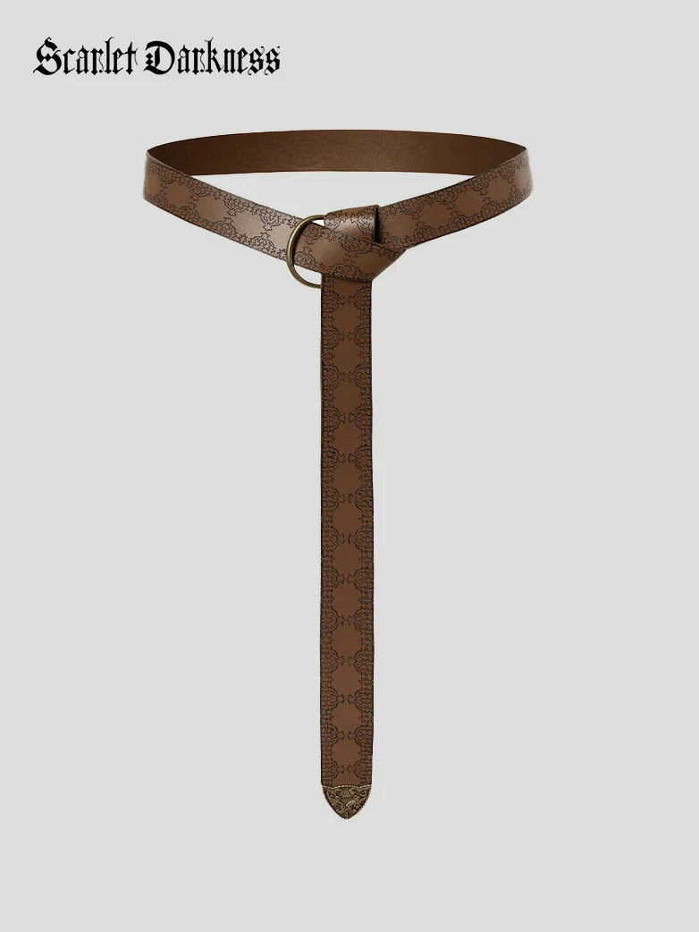 Ren Faire Leather Belt 159*3.5cm O Ring Belt - Image 22