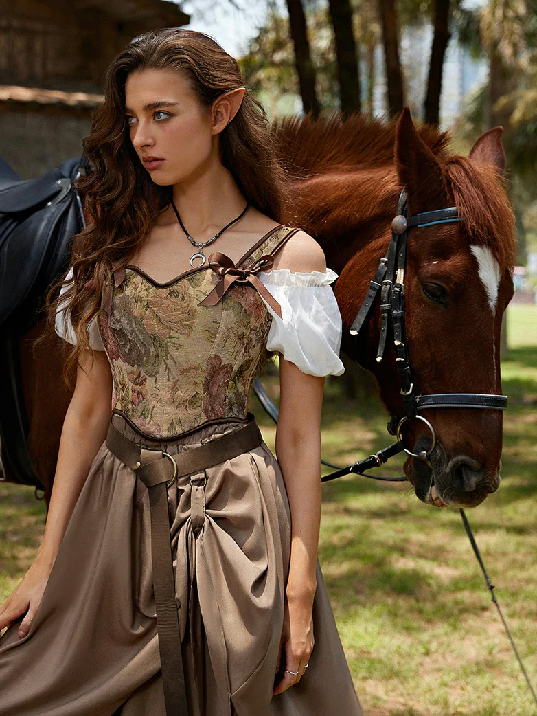 Ren Faire Leather Belt 159*3.5cm O Ring Belt - Image 3