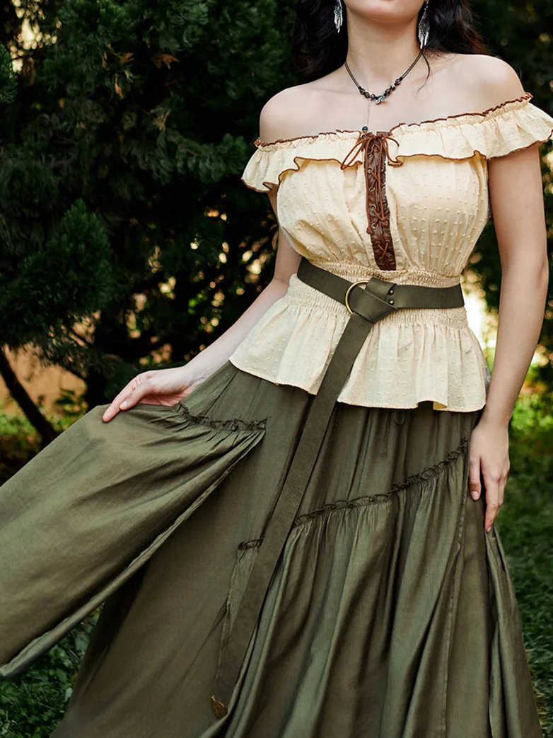 Ren Faire Leather Belt 159*3.5cm O Ring Belt - Image 8