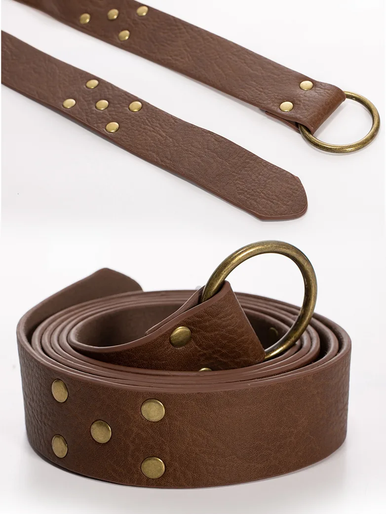 Renaissance Leather Waist Belt with Bag - Image 18
