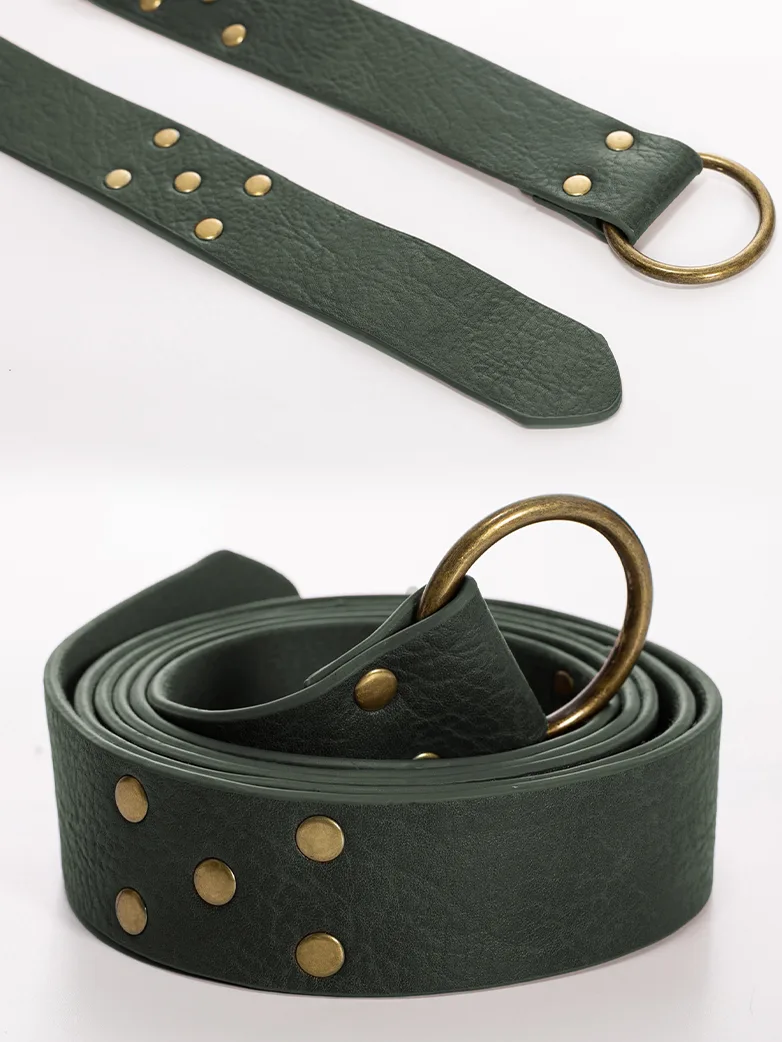 Renaissance Leather Waist Belt with Bag - Image 8