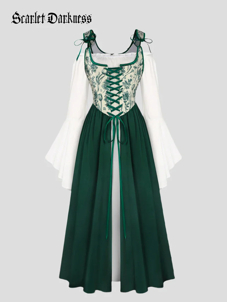 Whimsical Fantasy Jacquard Fairy Costume Dress