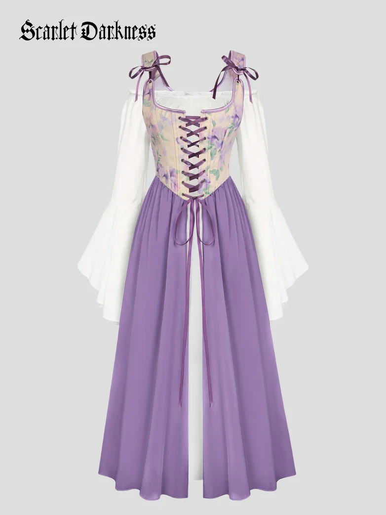 Whimsical Fantasy Jacquard Fairy Costume Dress - Image 13