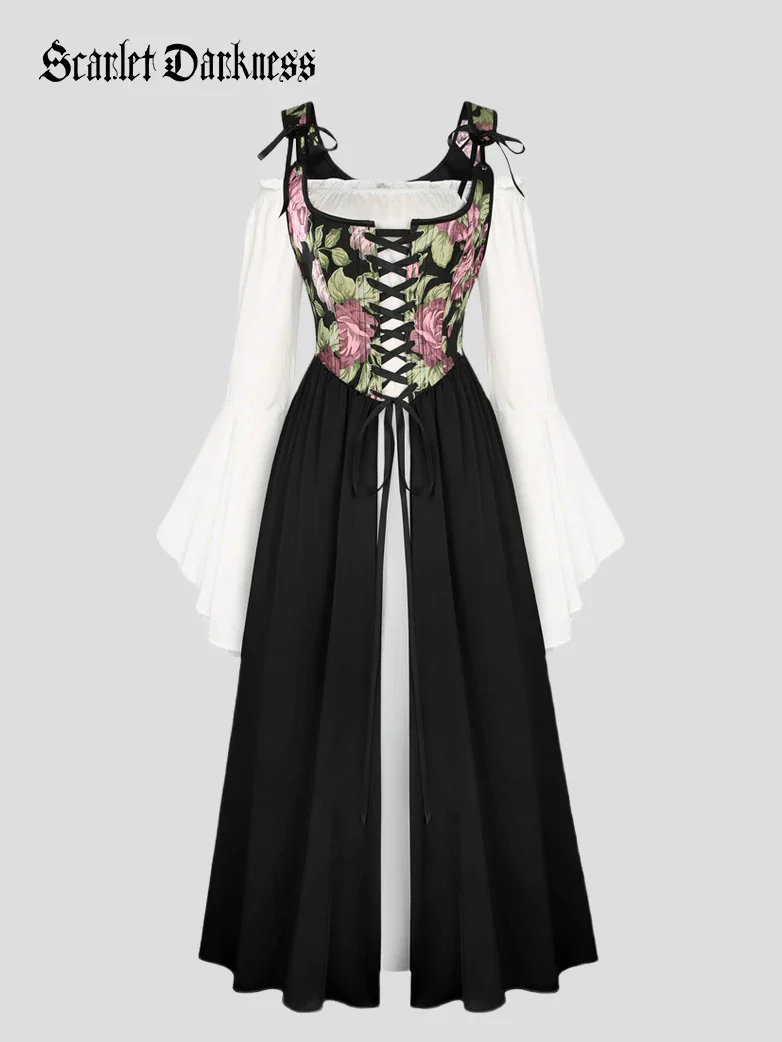 Whimsical Fantasy Jacquard Fairy Costume Dress - Image 27