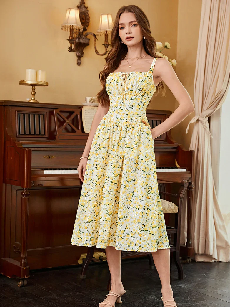 Hottest Milkmaid Women's Summer Floral Dress - Image 24