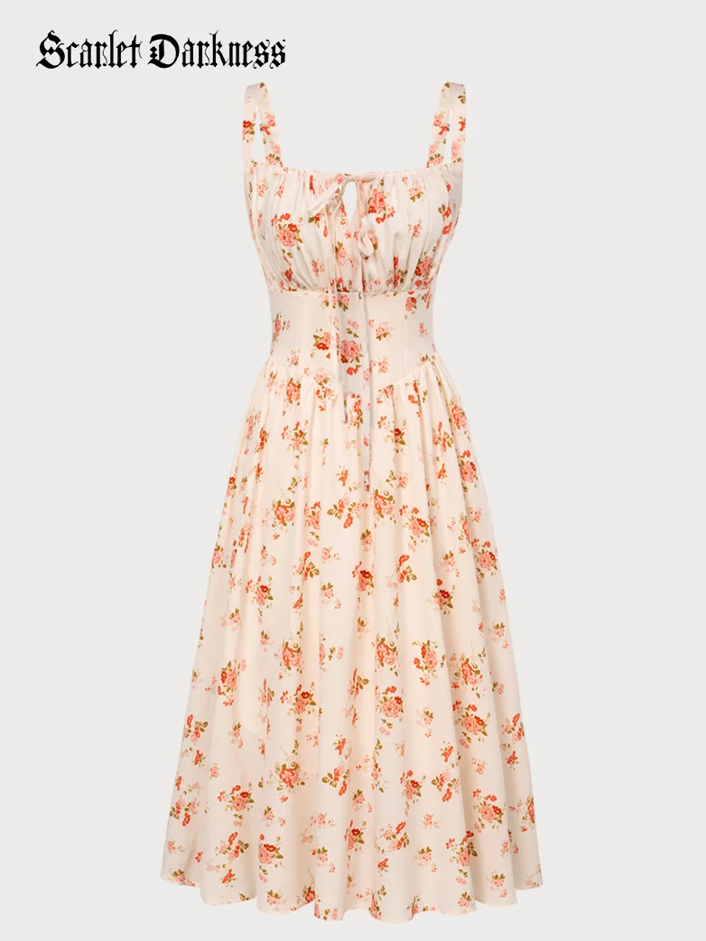 Hottest Milkmaid Women's Summer Floral Dress - Image 28