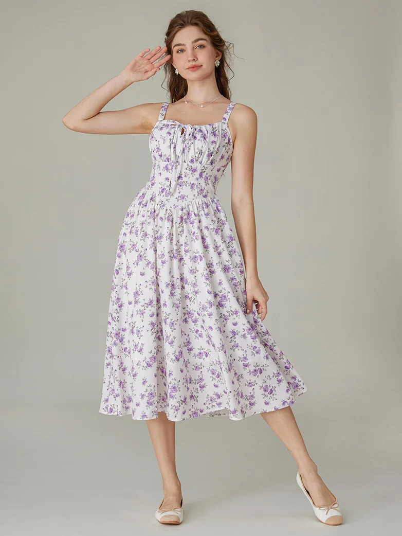 Hottest Milkmaid Women's Summer Floral Dress - Image 3