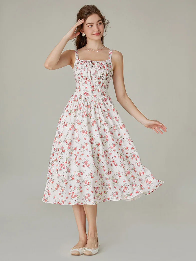 Hottest Milkmaid Women's Summer Floral Dress - Image 39