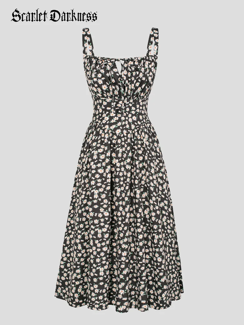 Hottest Milkmaid Women's Summer Floral Dress - Image 40