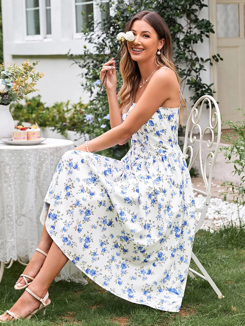 Hottest Milkmaid Women's Summer Floral Dress - Image 44