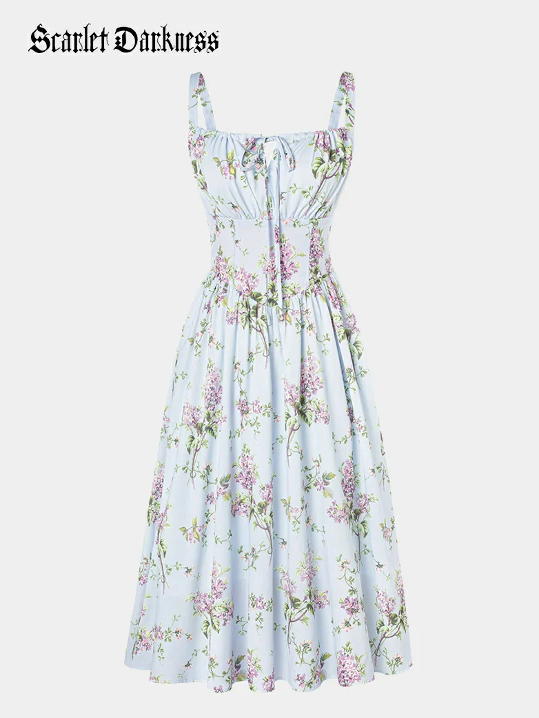 Hottest Milkmaid Women's Summer Floral Dress - Image 47