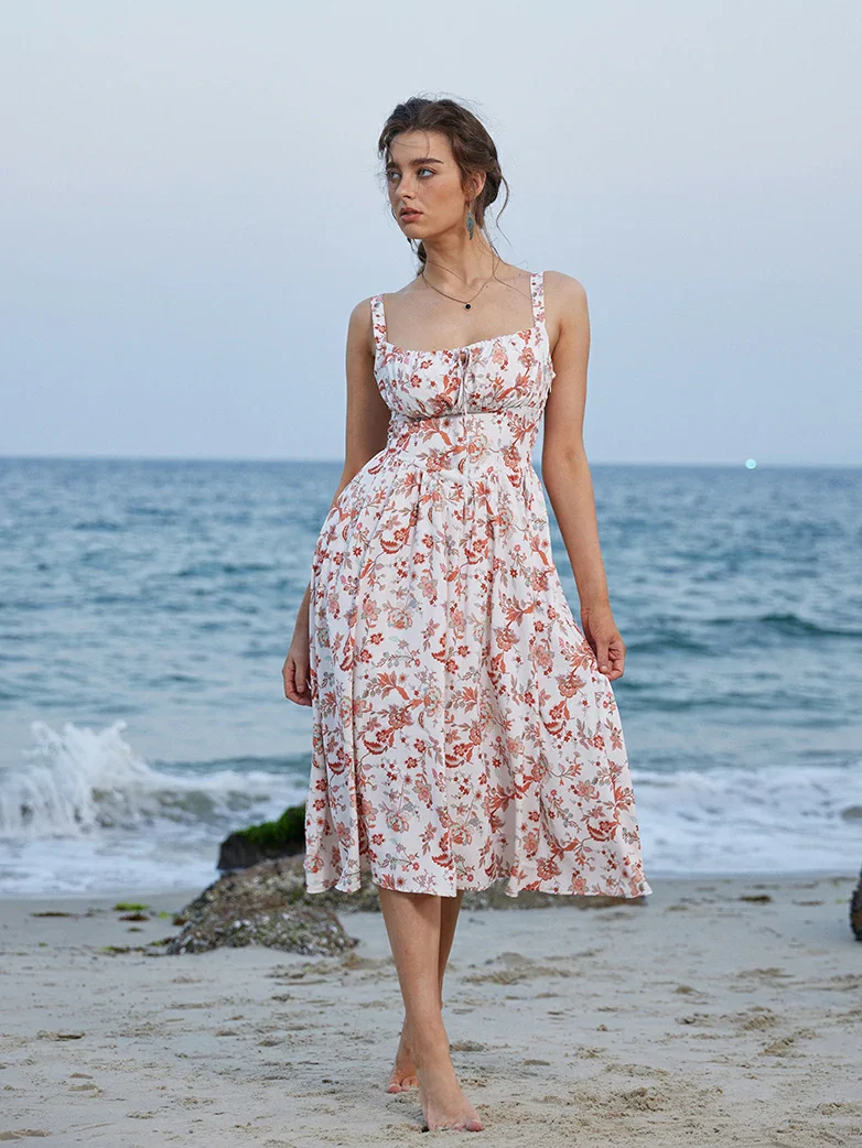 Hottest Milkmaid Women's Summer Floral Dress - Image 5