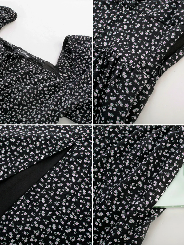 Victorian Spring Slit Party Sundress with Pockets - Image 11