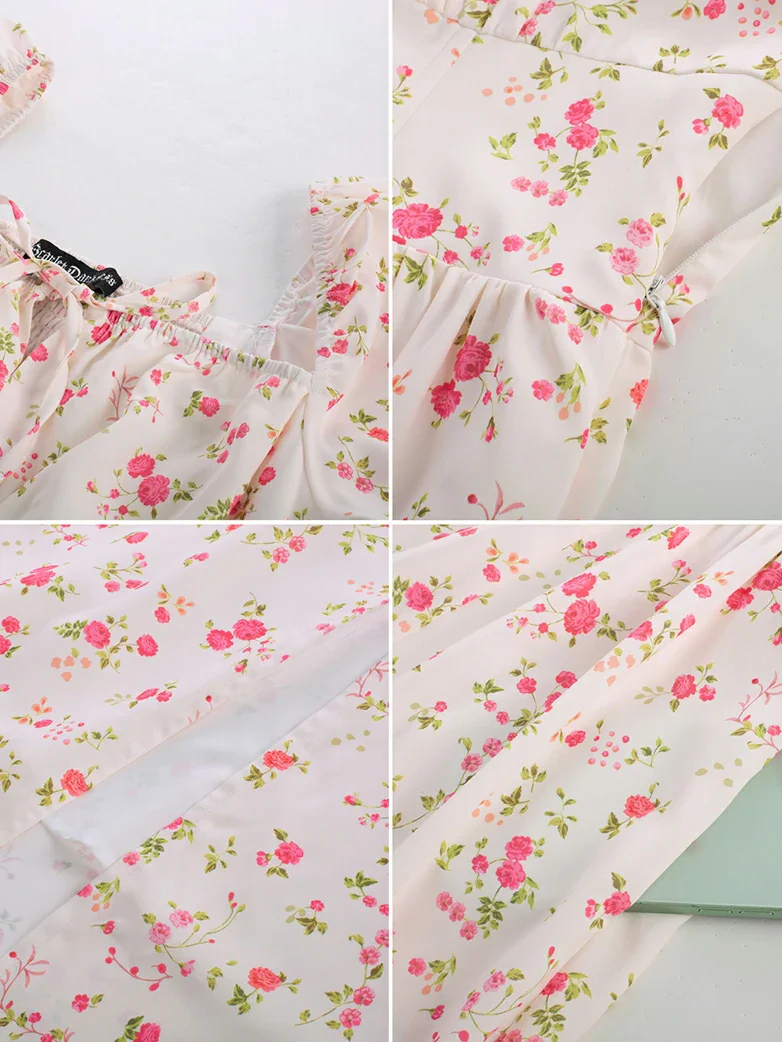 Victorian Spring Slit Party Sundress with Pockets - Image 22
