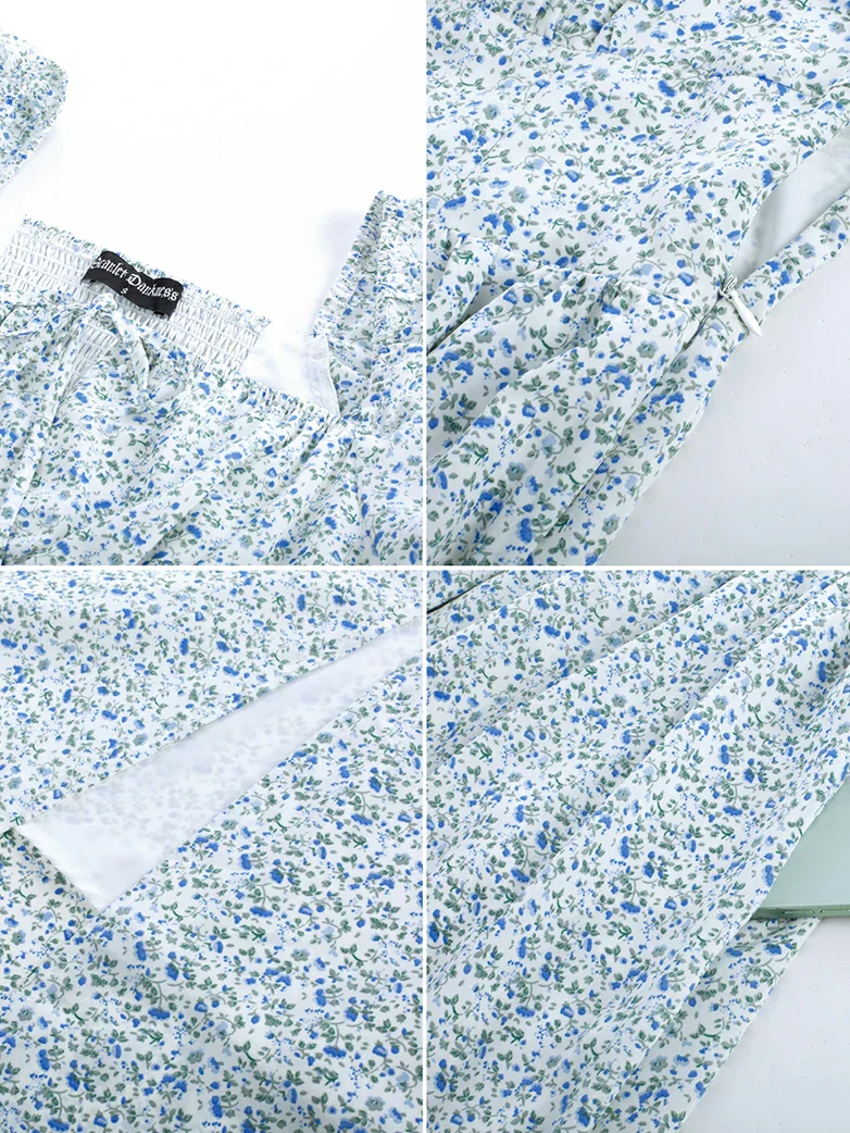 Victorian Spring Slit Party Sundress with Pockets - Image 33
