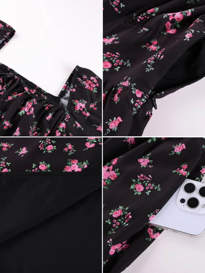 Victorian Spring Slit Party Sundress with Pockets - Image 52
