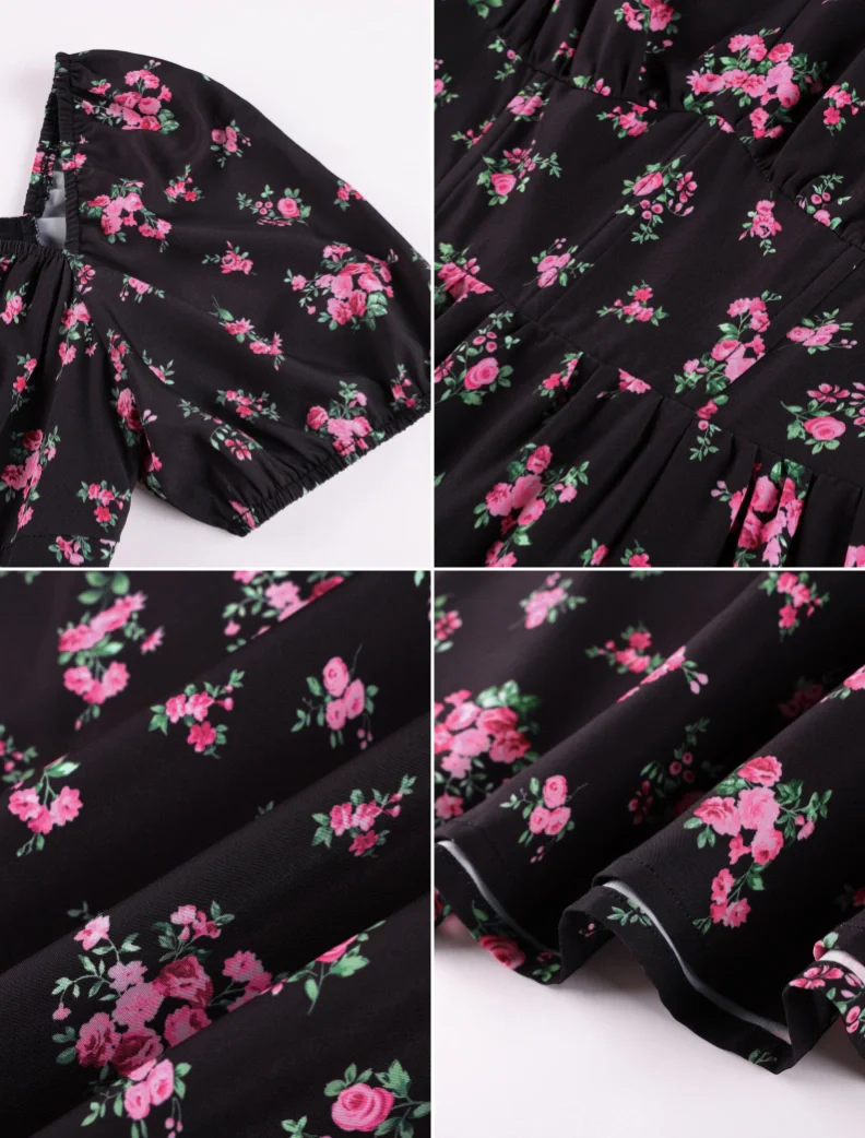 Victorian Spring Slit Party Sundress with Pockets - Image 53