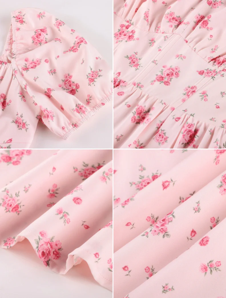 Victorian Spring Slit Party Sundress with Pockets - Image 64