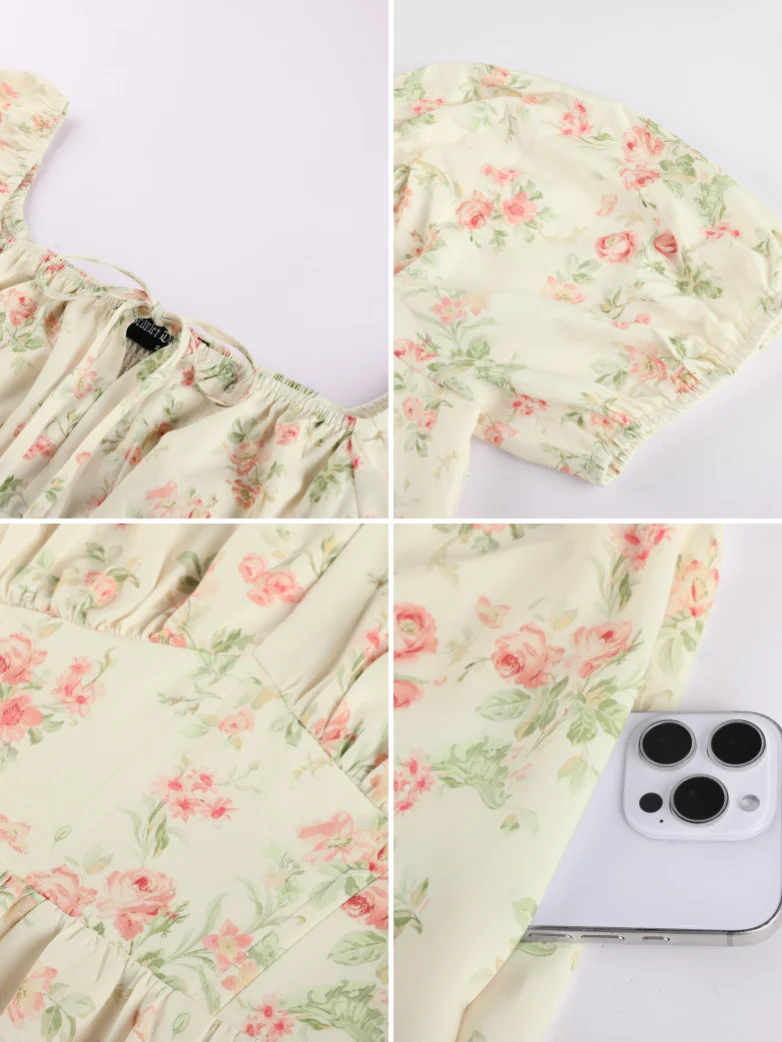 Victorian Spring Slit Party Sundress with Pockets - Image 85