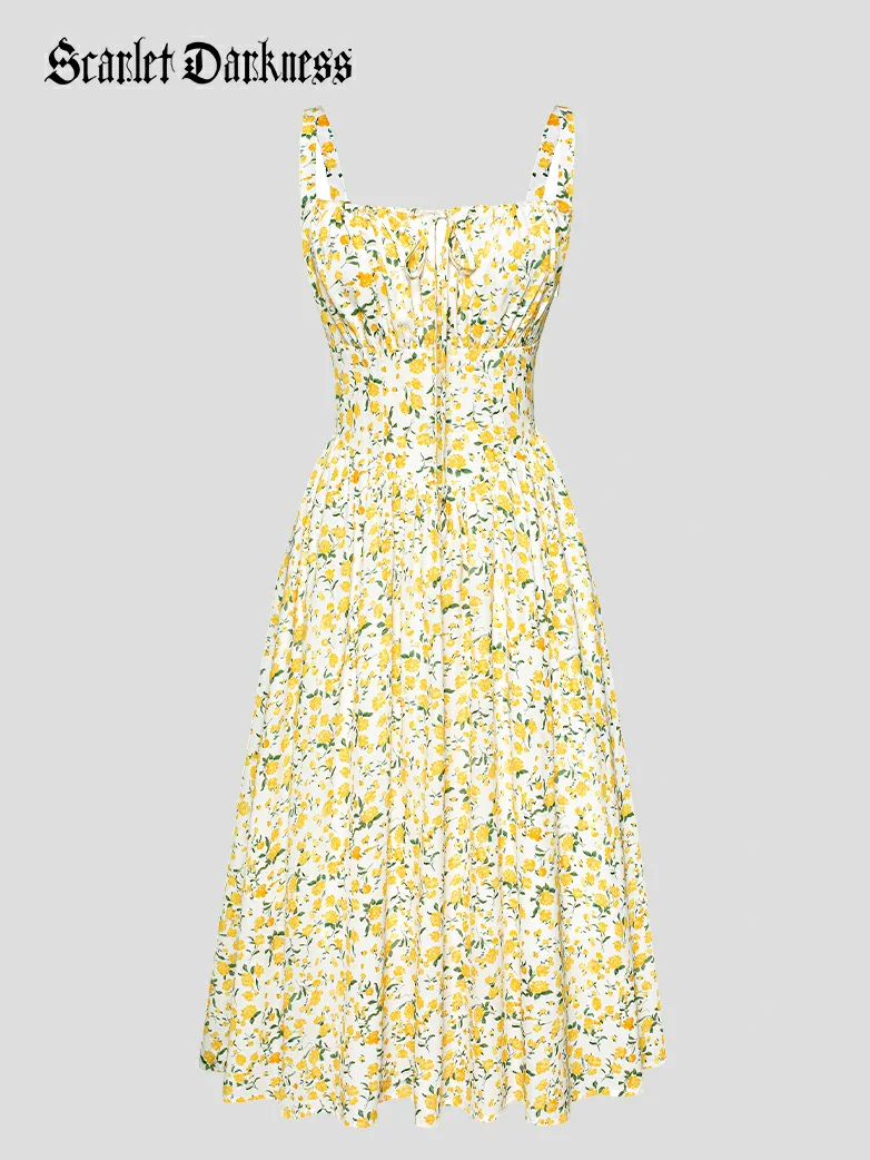 Hottest Floral Milkmaid Sundress with Pockets - Image 29
