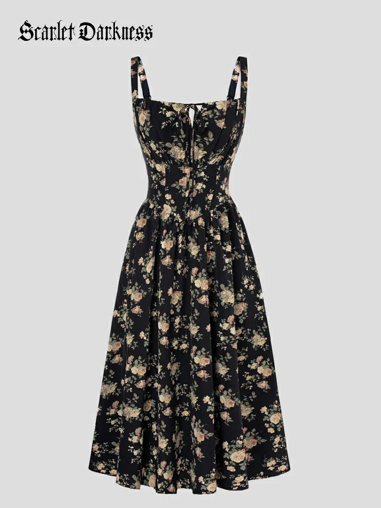 Hottest Floral Milkmaid Sundress with Pockets - Image 3