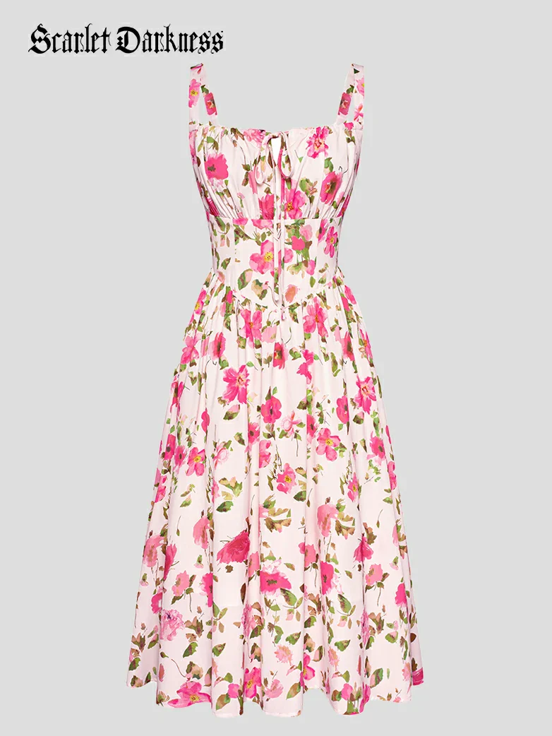 Hottest Floral Milkmaid Sundress with Pockets - Image 32