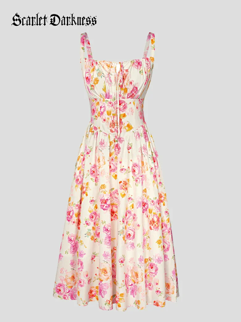 Hottest Floral Milkmaid Sundress with Pockets - Image 41
