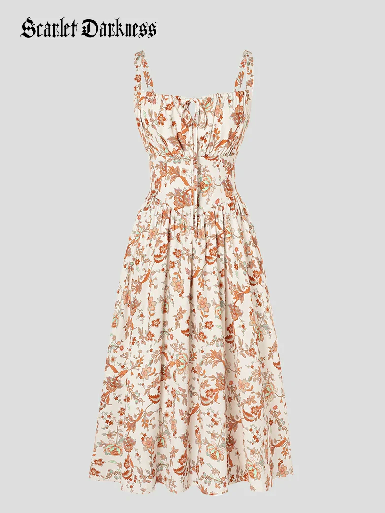 Hottest Floral Milkmaid Sundress with Pockets - Image 43