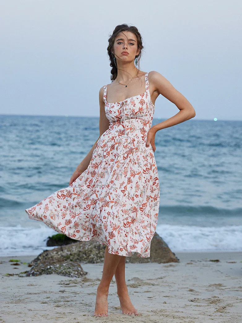 Hottest Floral Milkmaid Sundress with Pockets - Image 44