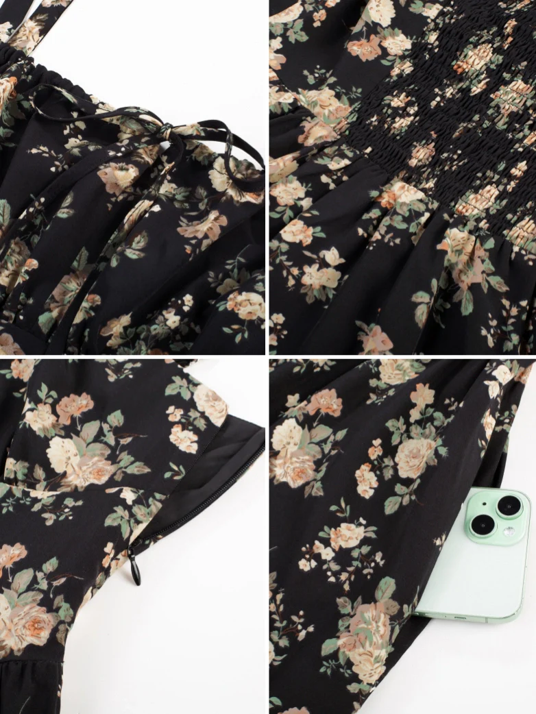 Hottest Floral Milkmaid Sundress with Pockets - Image 5