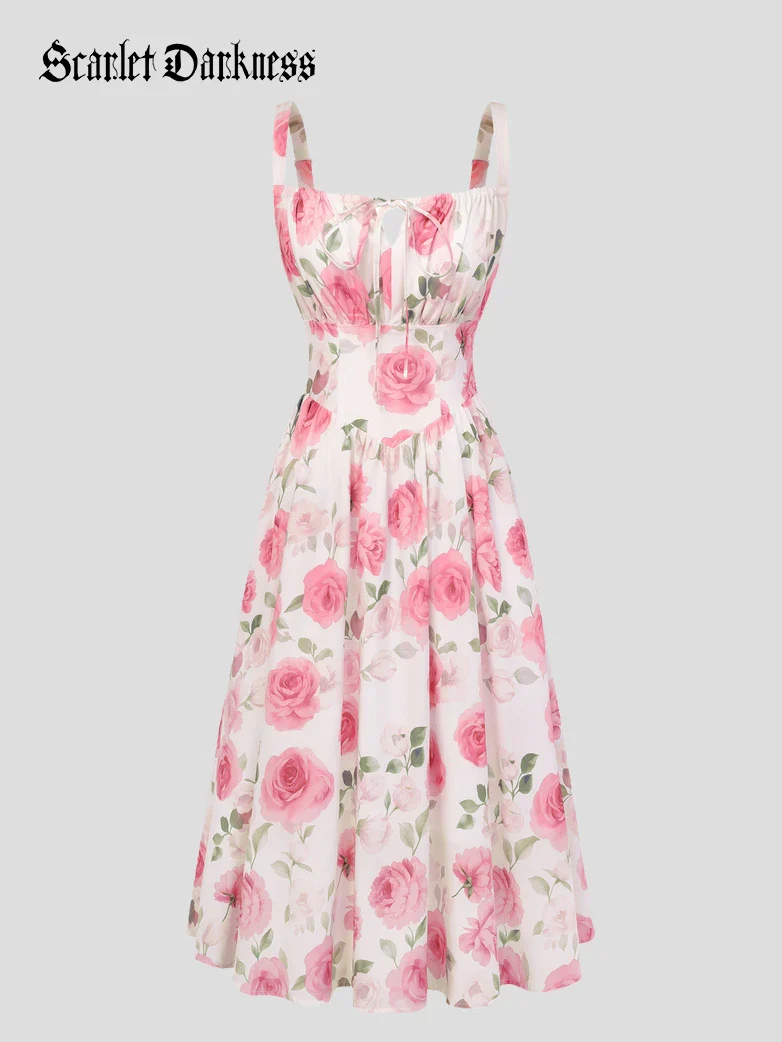 Hottest Floral Milkmaid Sundress with Pockets - Image 59