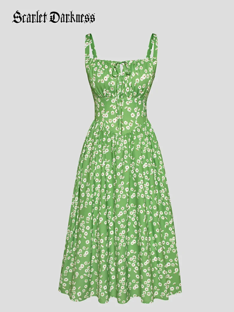 Hottest Floral Milkmaid Sundress with Pockets - Image 6