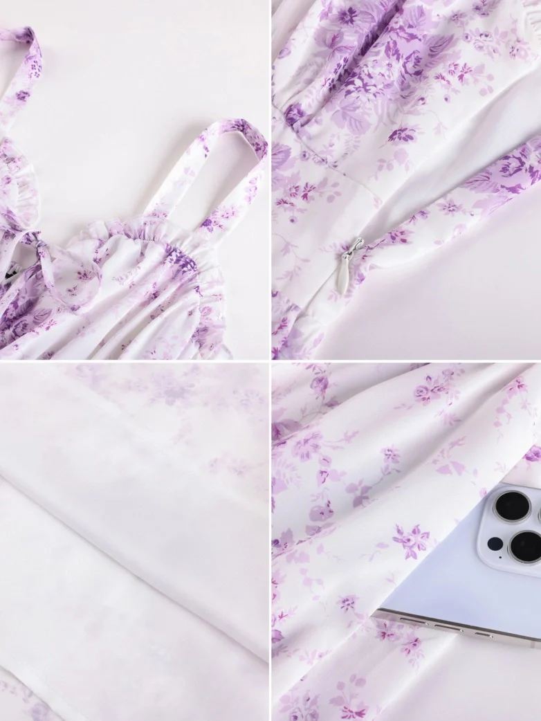 2026 Floral Corset Dress Long Milkmaid Dress with Pocket - Image 48