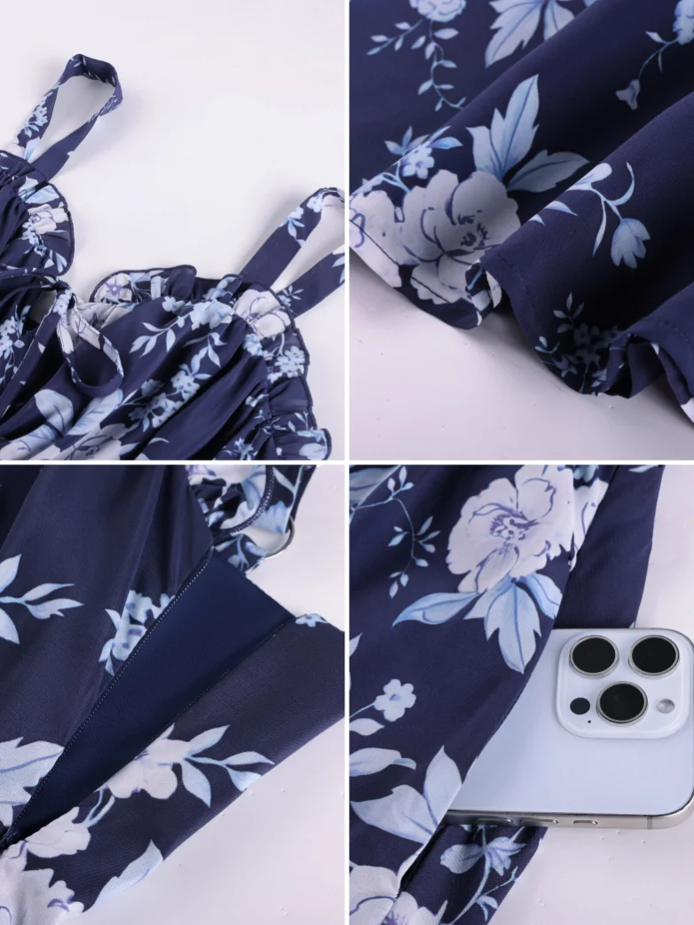 2026 Floral Corset Dress Long Milkmaid Dress with Pocket - Image 62